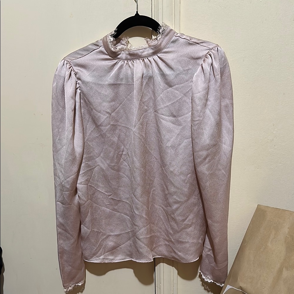 Express Pink long sleeve blouse